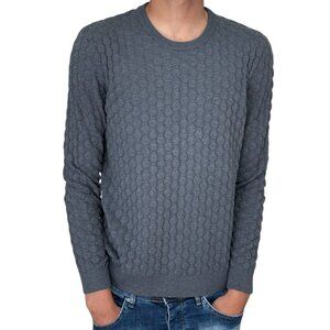 H&M MENS BLUE GRAY SWEATER